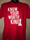 Know Your Worth King Unisex Chess Red