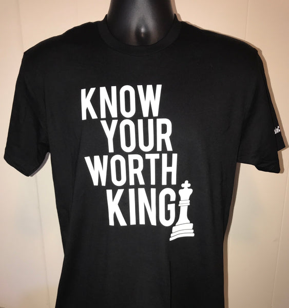 Know Your Worth King Unisex Chess Black