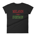 Melanin vs Everybody Women's short sleeve t-shirt