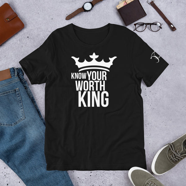 Know Your Worth King Short-Sleeve Unisex T-Shirt